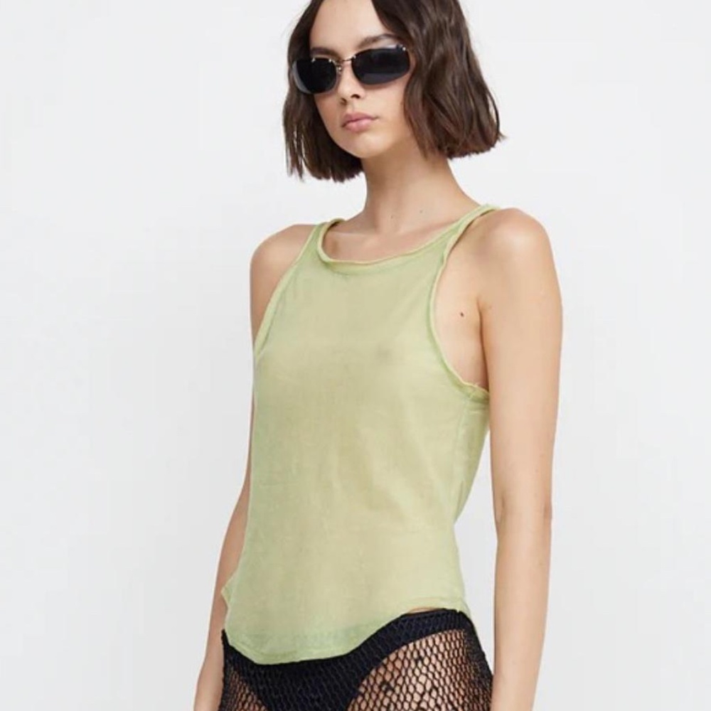 Bec & Bridge SOFIA RACER TOP - PEAR SORBET
